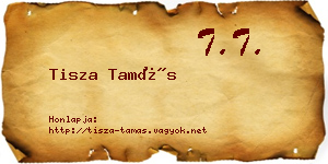 Tisza Tamás névjegykártya